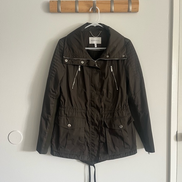 BCBGeneration Arm Olive Green Utility Jacket Size M - Picture 2 of 9